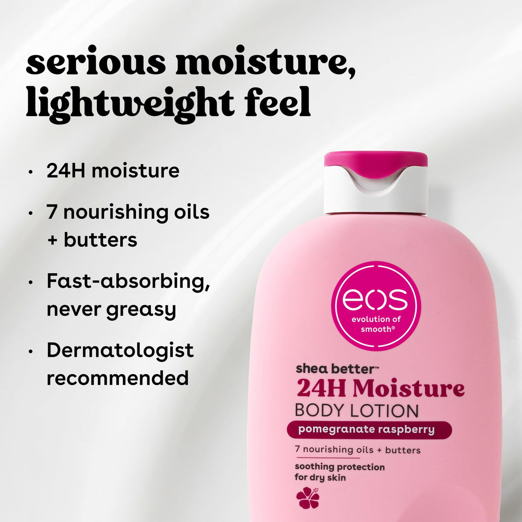 eos Shea Better Body Lotion- Vanilla Cashmere, 24-Hour Moisture, 16 fl oz - Jansha Store