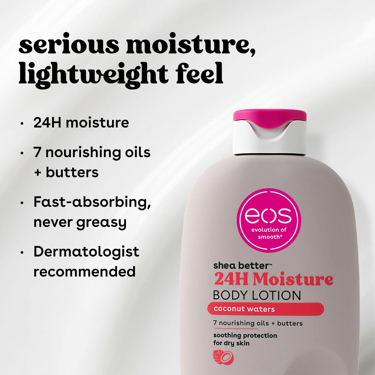 eos Shea Better Body Lotion- Vanilla Cashmere, 24-Hour Moisture, 16 fl oz - Jansha Store