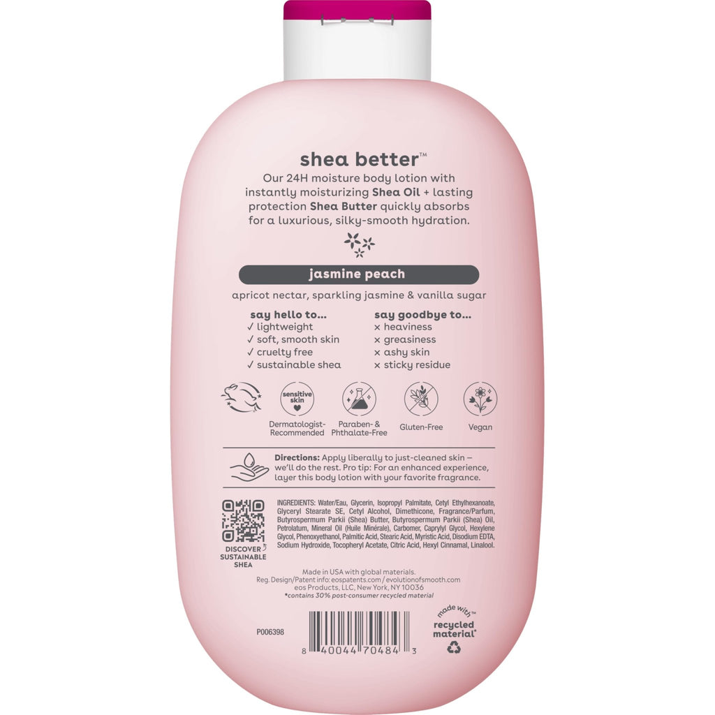 eos Shea Better Body Lotion- Vanilla Cashmere, 24-Hour Moisture, 16 fl oz - Jansha Store