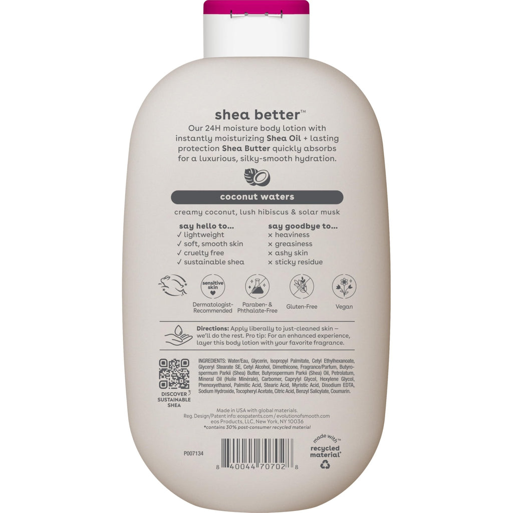 eos Shea Better Body Lotion- Vanilla Cashmere, 24-Hour Moisture, 16 fl oz - Jansha Store