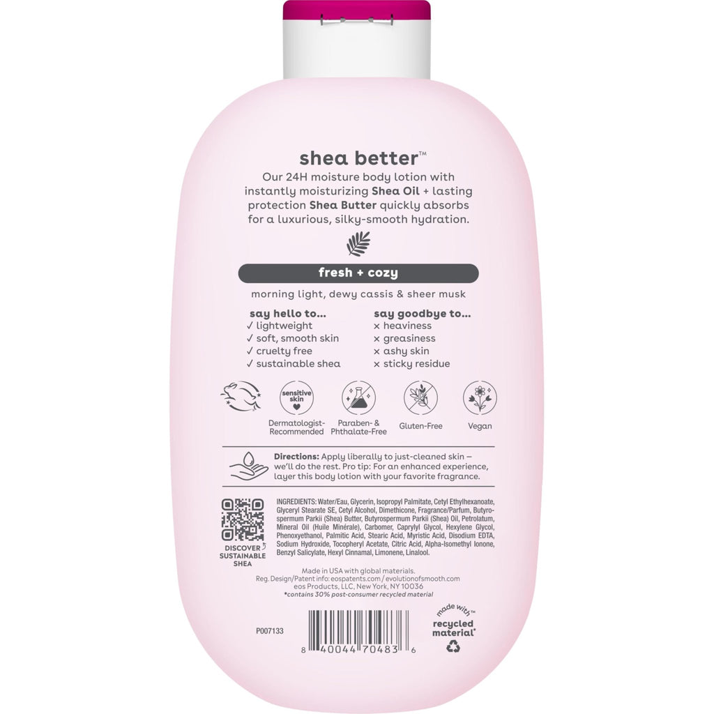 eos Shea Better Body Lotion- Vanilla Cashmere, 24-Hour Moisture, 16 fl oz - Jansha Store