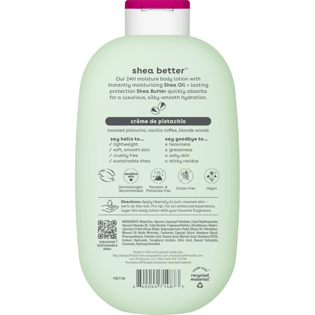eos Shea Better Body Lotion- Vanilla Cashmere, 24-Hour Moisture, 16 fl oz - Jansha Store