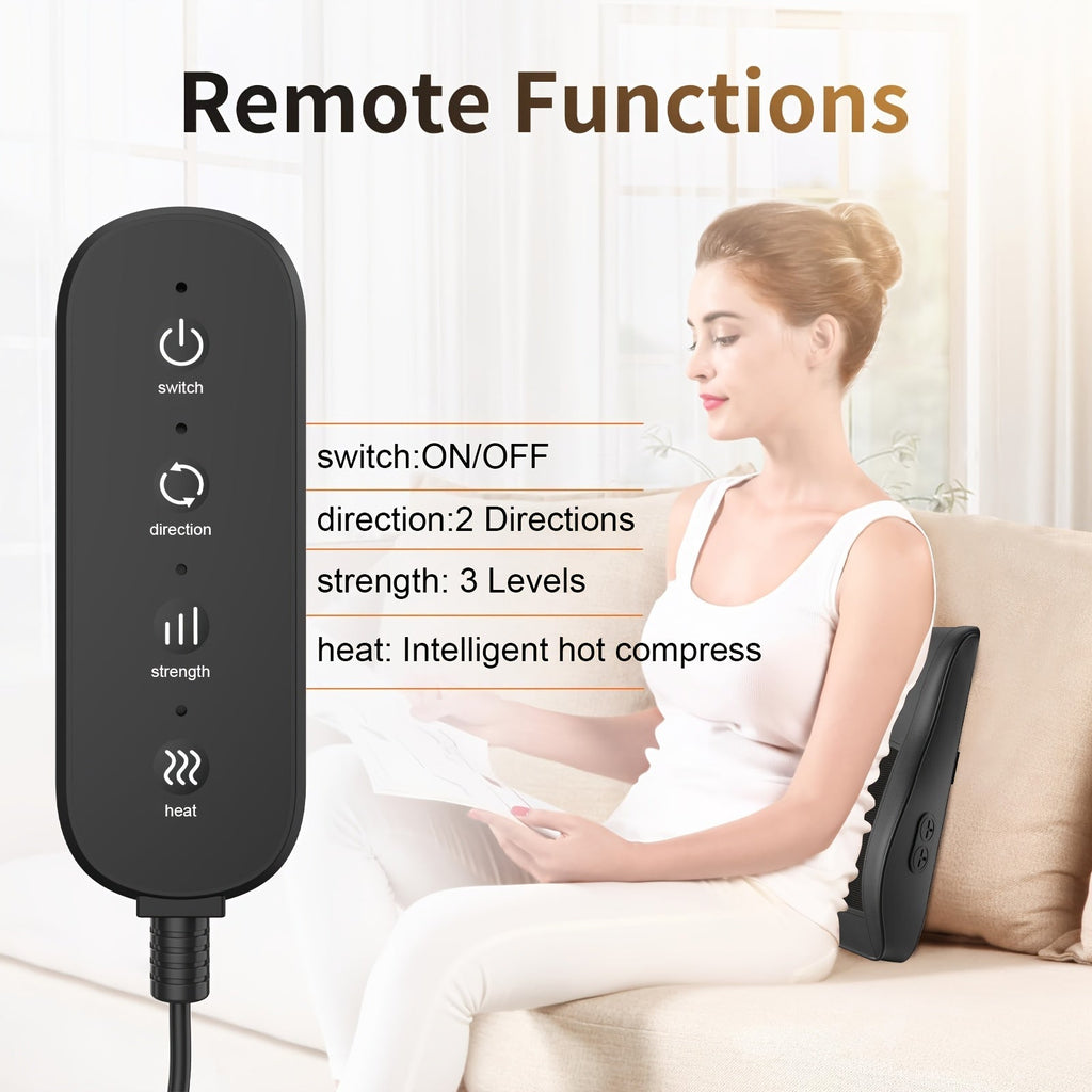 Shiatsu Back & Neck Massager with Heat-3