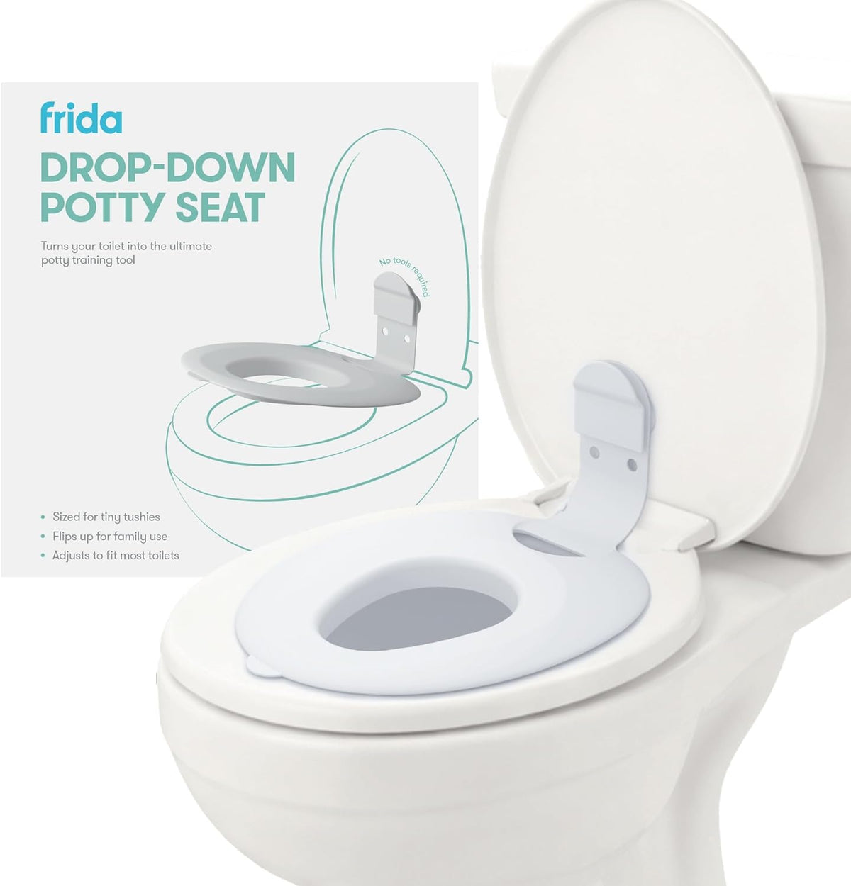 Frida Baby Drop Down Potty Training Seat for Toddlers & Kids, Easy to Clean - Jansha Store