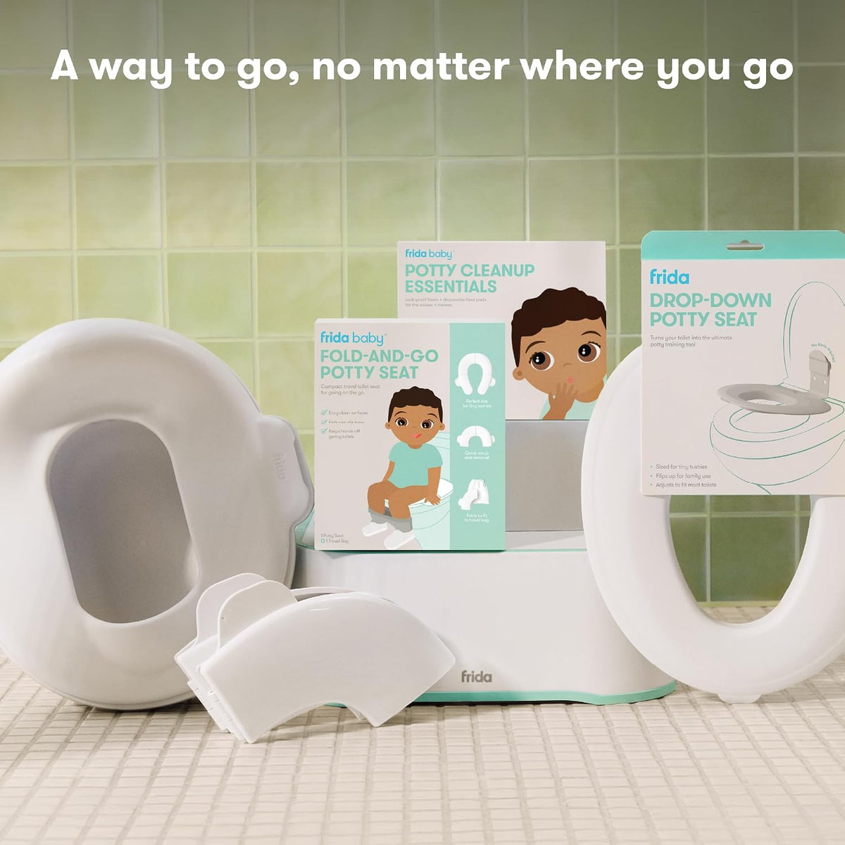 Frida Baby Drop Down Potty Training Seat for Toddlers & Kids, Easy to Clean - Jansha Store