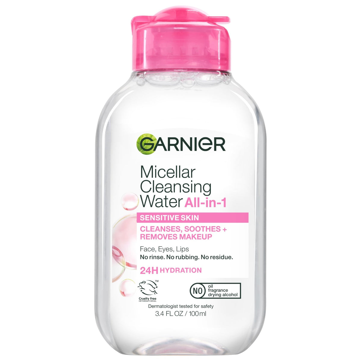 Garnier Micellar Water, Hydrating Facial Cleanser & Makeup Remover, Suitable for Sensitive Skin, Vegan, Cruelty Free, 13.5 Fl Oz (400mL), 1 Count - Jansha Store