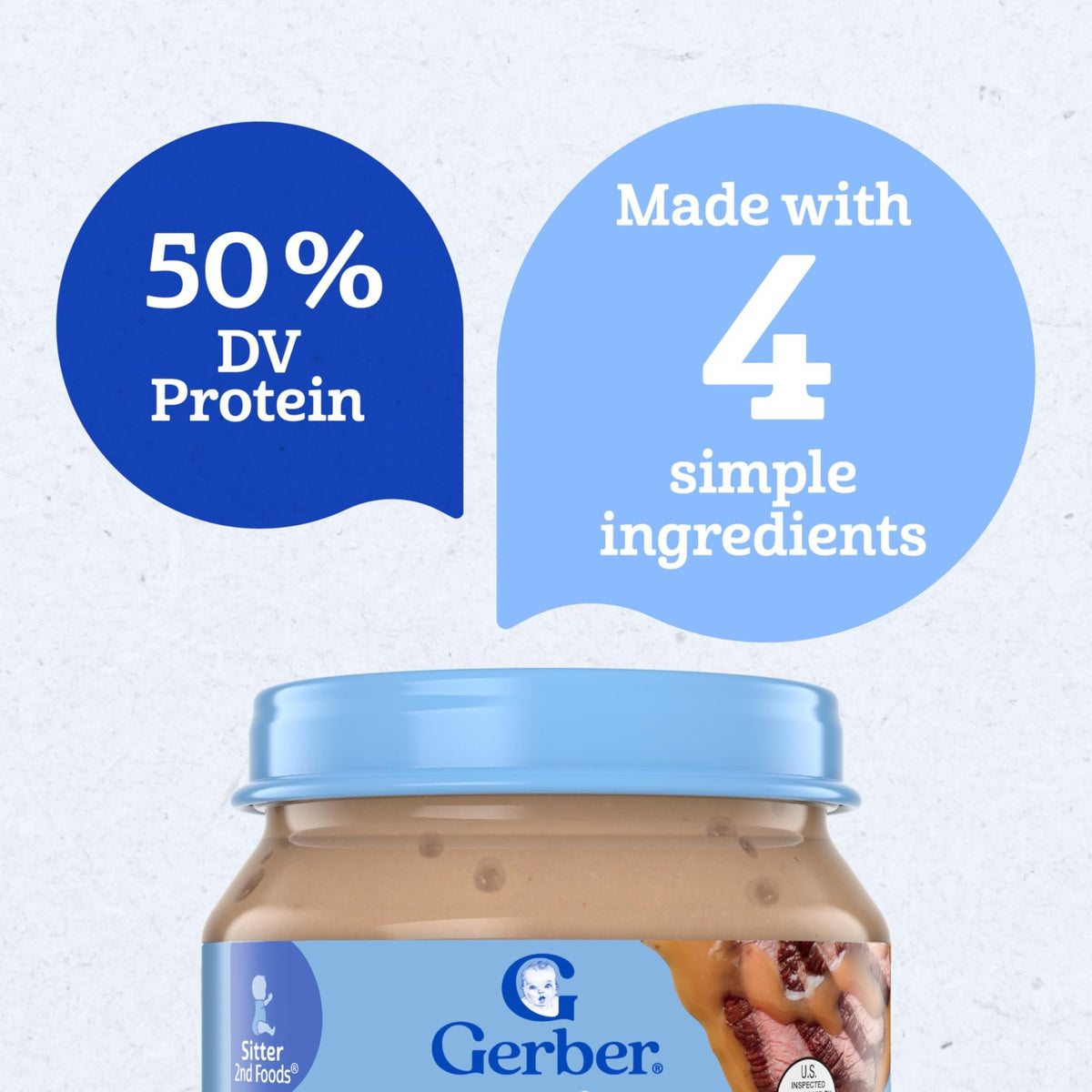 Gerber Stage 2 Chicken and Gravy Baby Food, 2.5 Oz, 10 Pack - Jansha Store