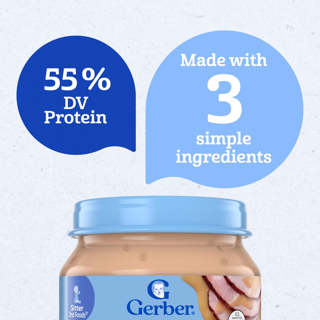 Gerber Stage 2 Chicken and Gravy Baby Food, 2.5 Oz, 10 Pack - Jansha Store