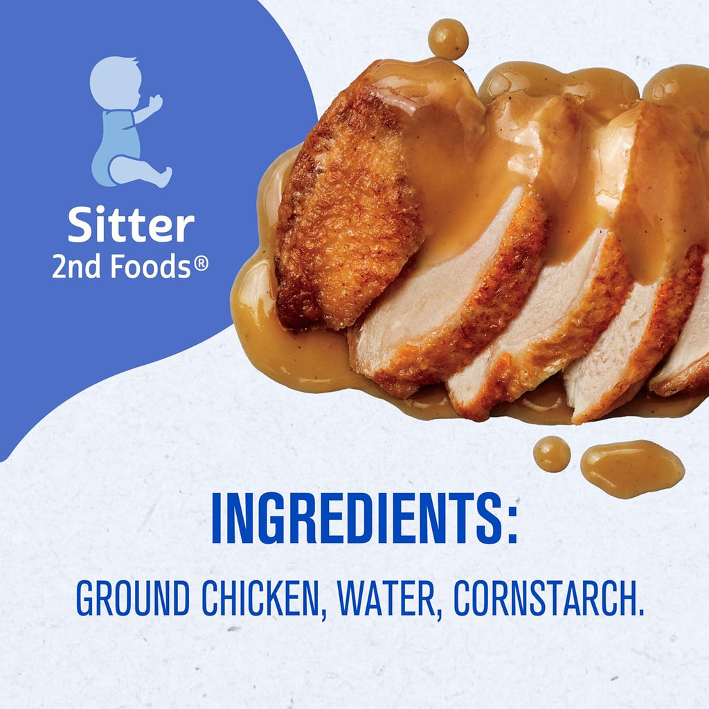 Gerber Stage 2 Chicken and Gravy Baby Food, 2.5 Oz, 10 Pack - Jansha Store