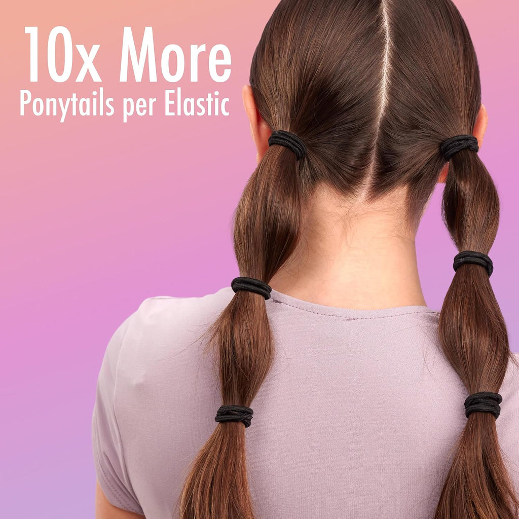 Goody Ouchless Elastic Hair Ties, 30 Ct, Brown, 4MM Rubber Bands, Pain-Free - Jansha Store