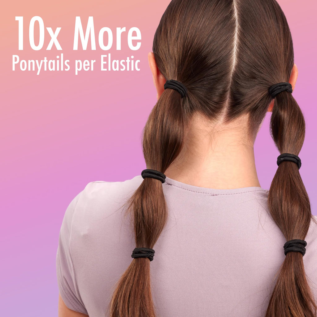 Goody Ouchless Elastic Hair Ties, 30 Ct, Brown, 4MM Rubber Bands, Pain-Free - Jansha Store