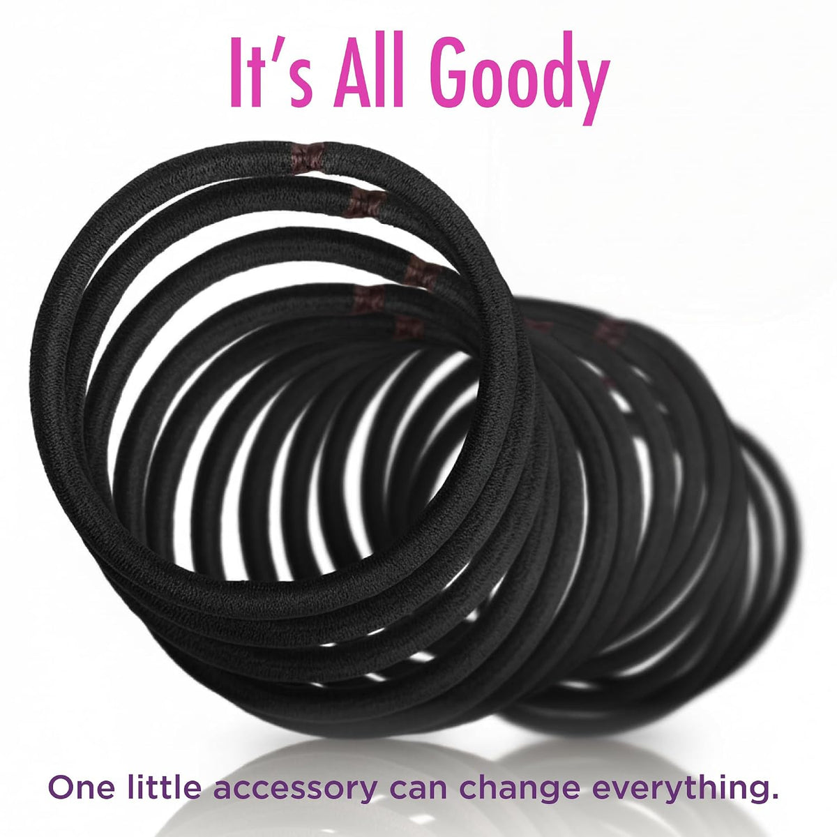 Goody Ouchless Elastic Hair Ties, 30 Ct, Brown, 4MM Rubber Bands, Pain-Free - Jansha Store