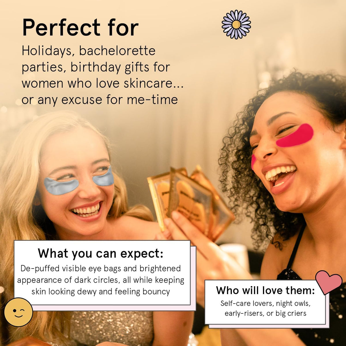 grace & stella Award Winning Eye Patches for Puffy Eyes - Birthday Gifts for Women - Under Eye Mask for Dark Circles and Undereye Bags - Gifts for Mom - Vegan Cruelty-Free Self Care (24 Pairs, Gold) - Jansha Store