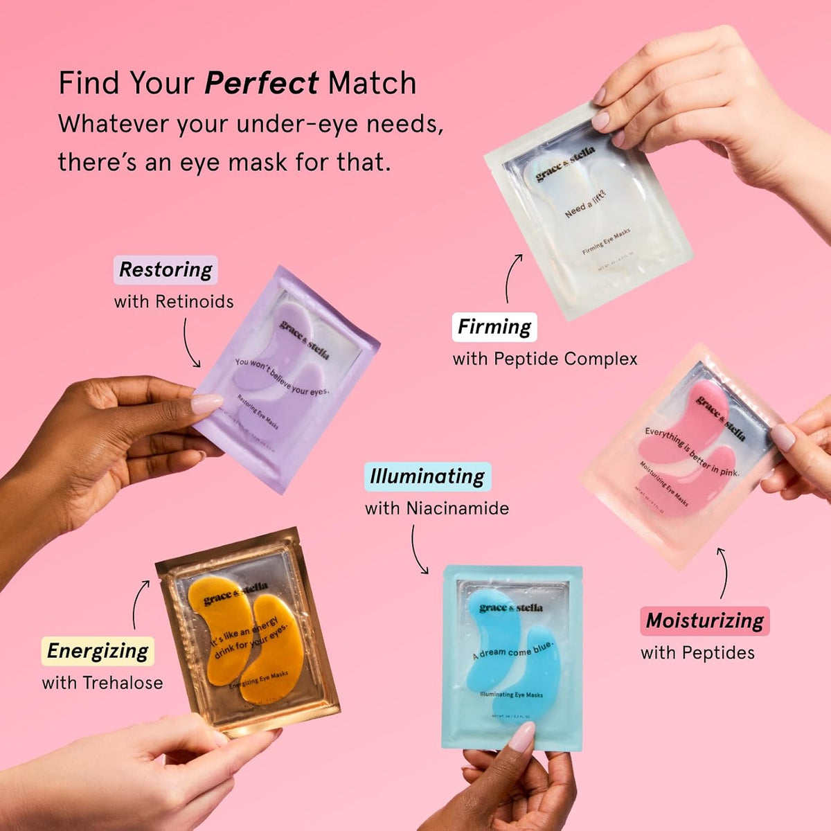 grace & stella Award Winning Eye Patches for Puffy Eyes - Birthday Gifts for Women - Under Eye Mask for Dark Circles and Undereye Bags - Gifts for Mom - Vegan Cruelty-Free Self Care (24 Pairs, Gold) - Jansha Store