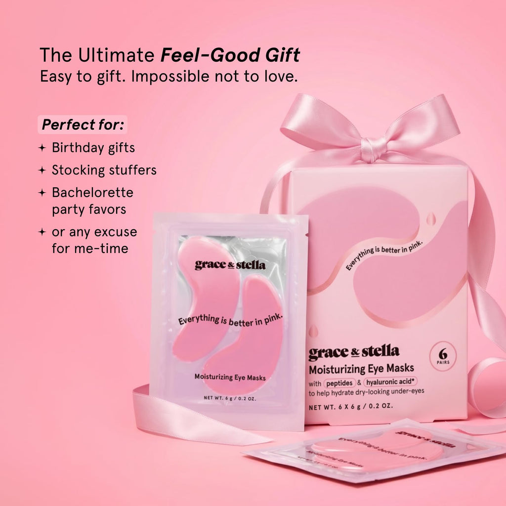 grace & stella Award Winning Eye Patches for Puffy Eyes - Birthday Gifts for Women - Under Eye Mask for Dark Circles and Undereye Bags - Gifts for Mom - Vegan Cruelty-Free Self Care (24 Pairs, Gold) - Jansha Store