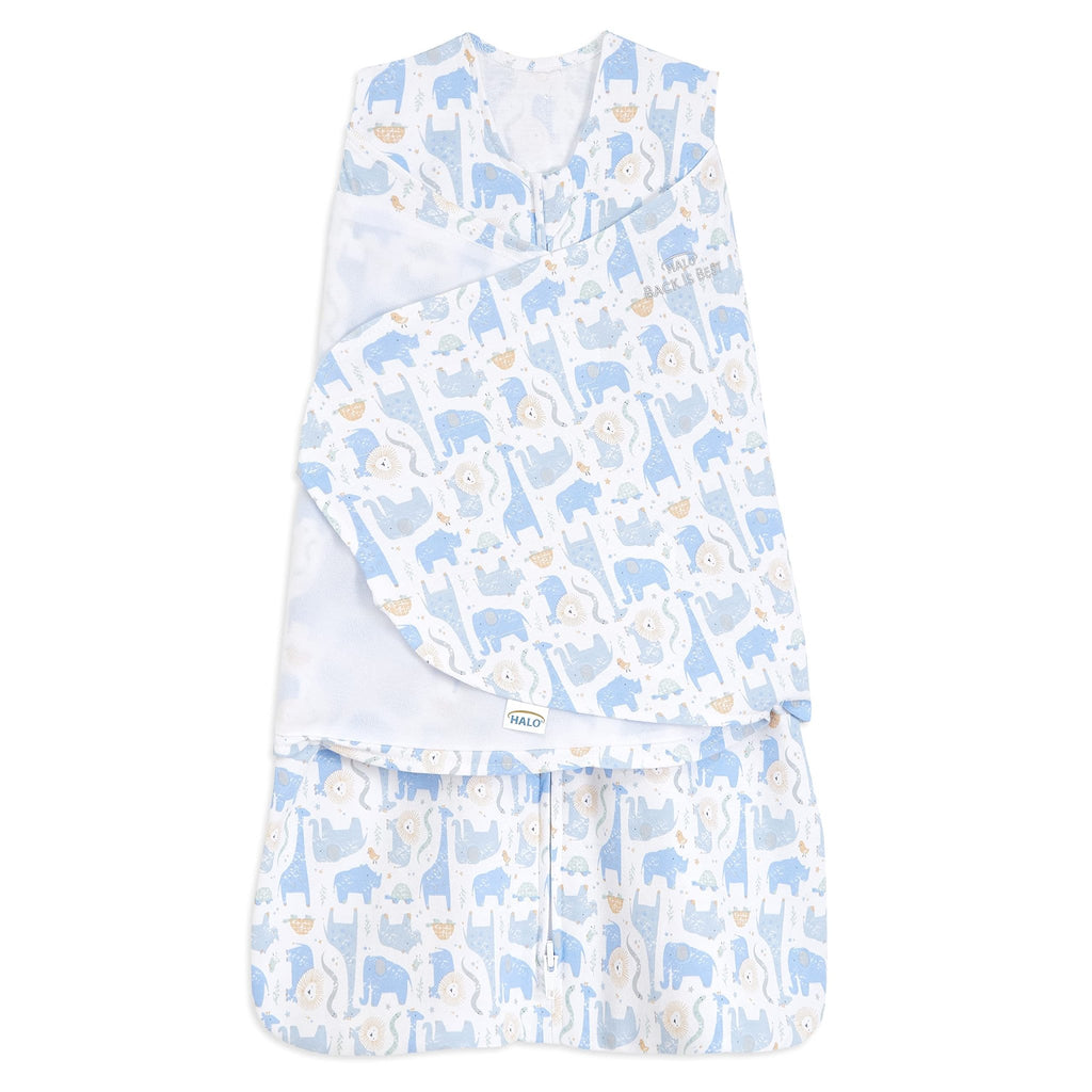 HALO SleepSack Swaddle | Cotton | 1.5 TOG | 6-12 lbs |Floral Stripe - Jansha Store