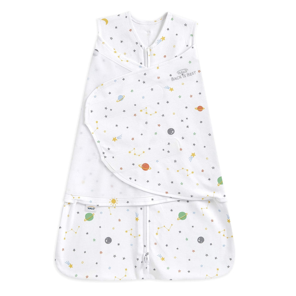 HALO SleepSack Swaddle | Cotton | 1.5 TOG | 6-12 lbs |Floral Stripe - Jansha Store
