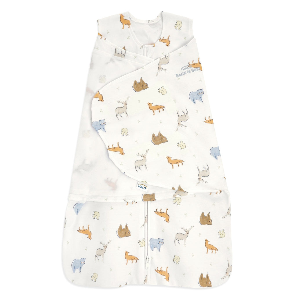 HALO SleepSack Swaddle | Cotton | 1.5 TOG | 6-12 lbs |Floral Stripe - Jansha Store