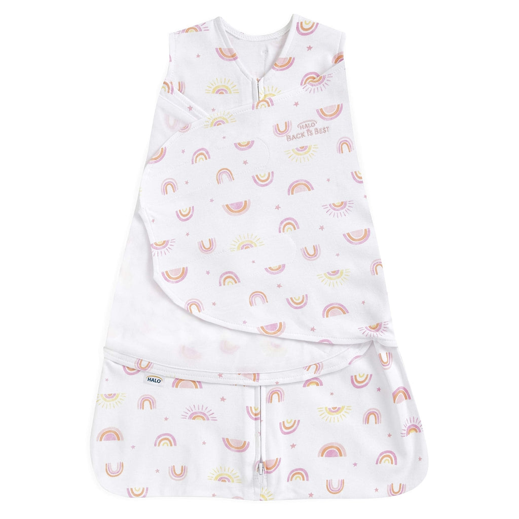 HALO SleepSack Swaddle | Cotton | 1.5 TOG | 6-12 lbs |Floral Stripe - Jansha Store