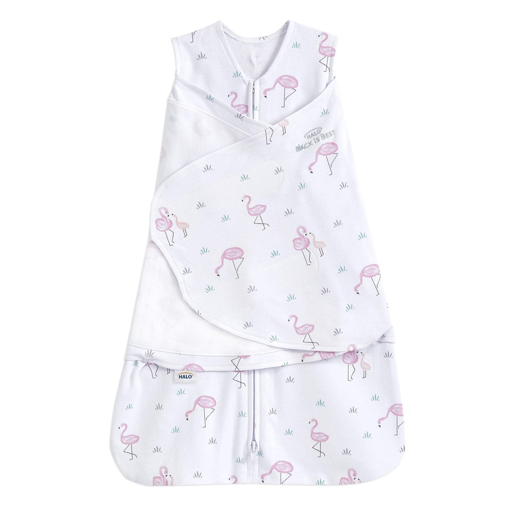 HALO SleepSack Swaddle | Cotton | 1.5 TOG | 6-12 lbs |Floral Stripe - Jansha Store