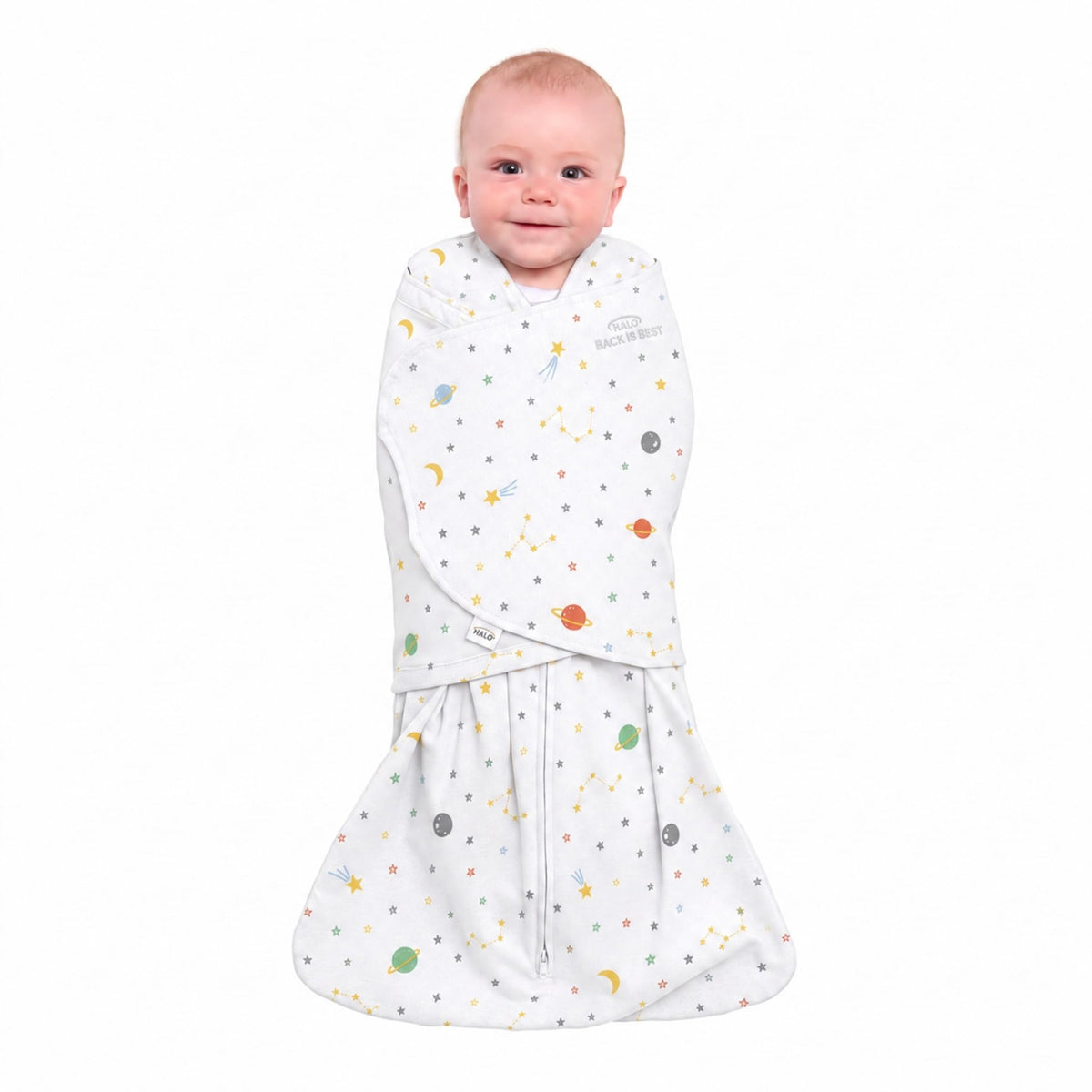 HALO SleepSack Swaddle | Cotton | 1.5 TOG | 6-12 lbs |Floral Stripe - Jansha Store