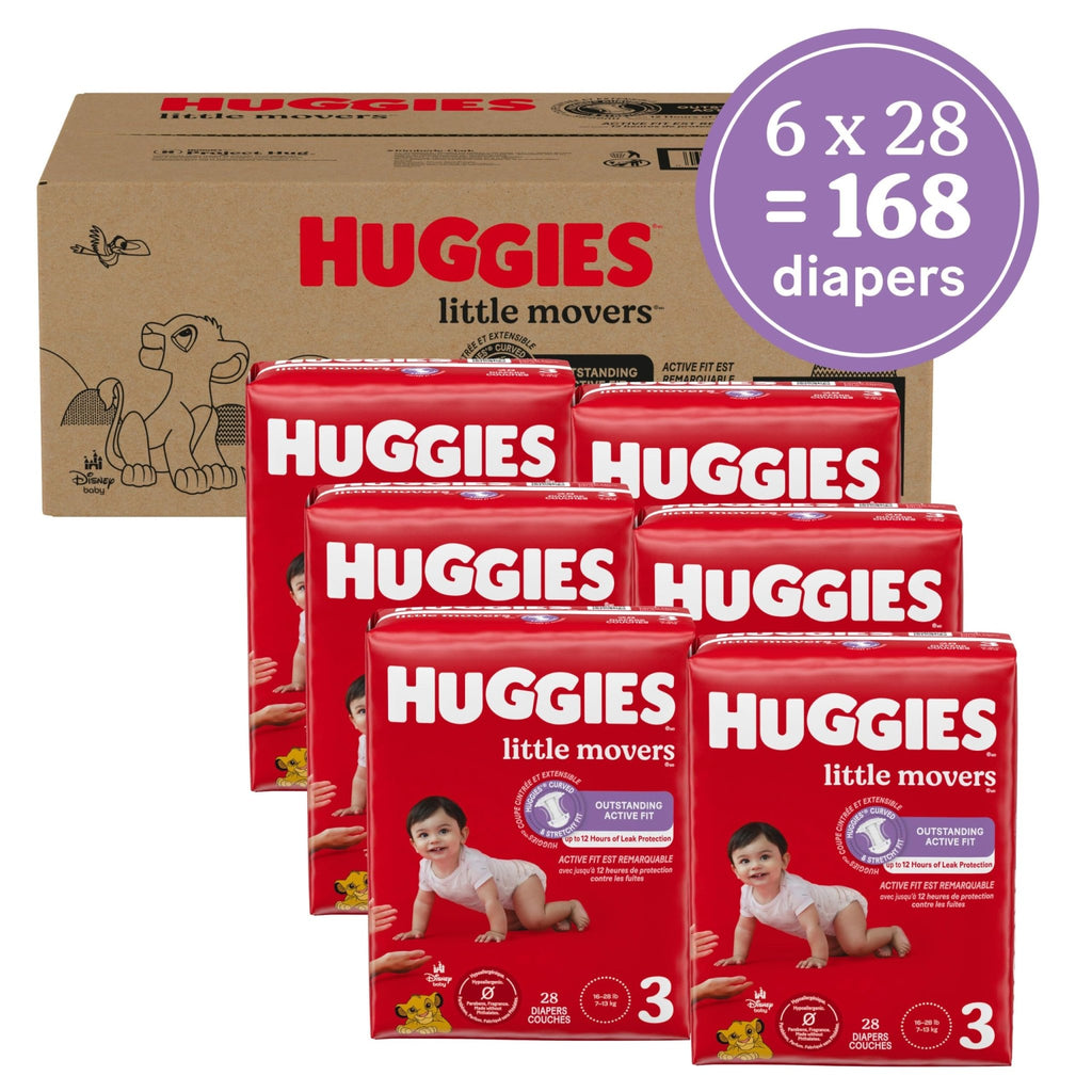 Huggies Little Movers Diapers Size 6, 108 Count (2 Packs of 54) - Jansha Store