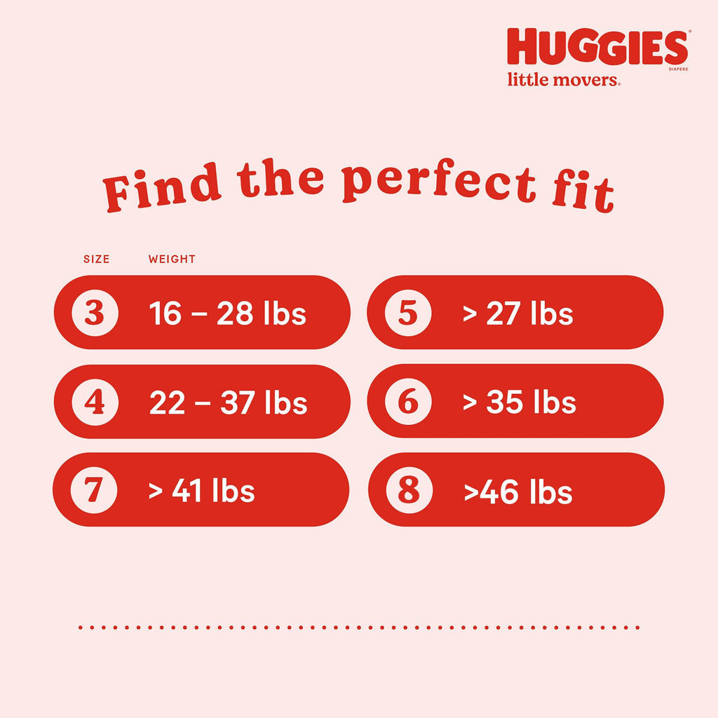 Huggies Little Movers Diapers Size 6, 108 Count (2 Packs of 54) - Jansha Store