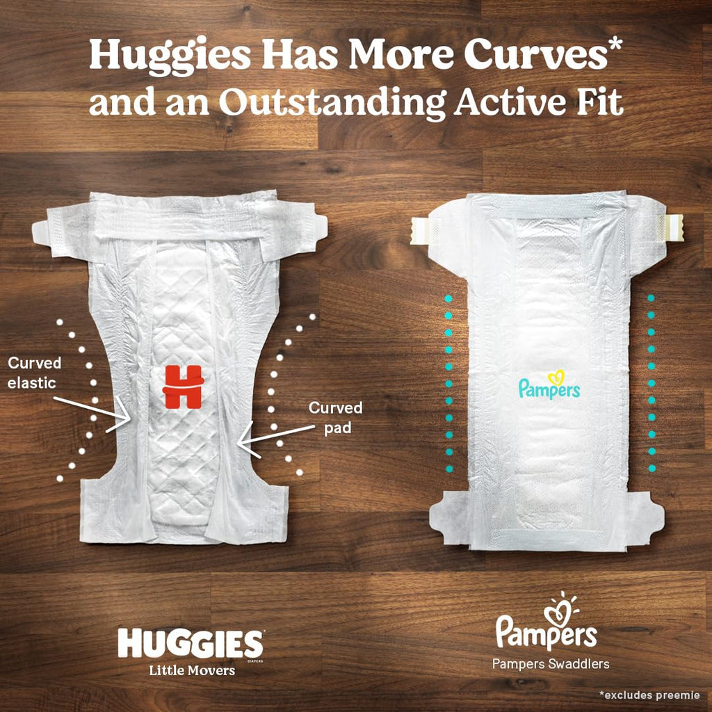 Huggies Little Movers Diapers Size 6, 108 Count (2 Packs of 54) - Jansha Store