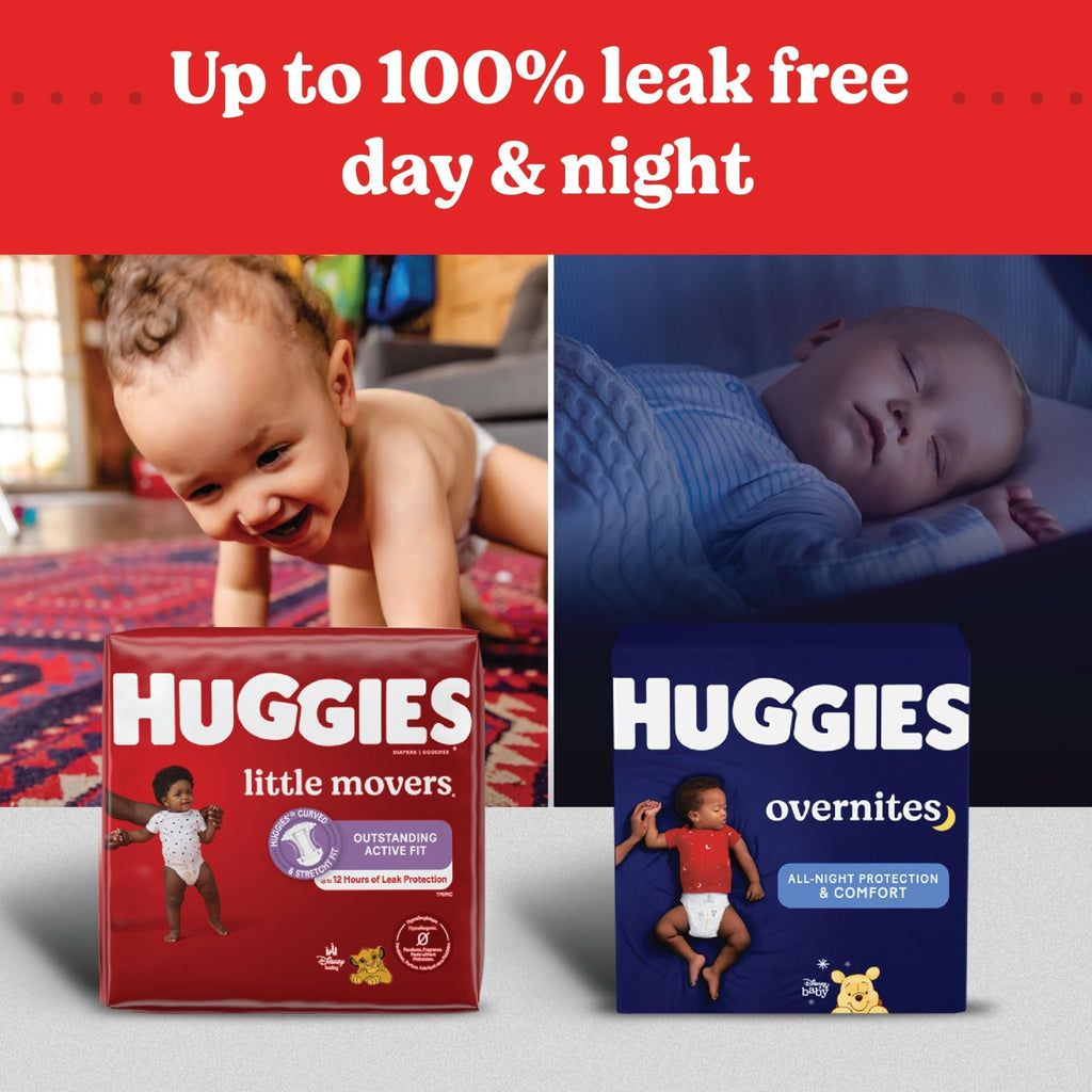 Huggies Little Movers Diapers Size 6, 108 Count (2 Packs of 54) - Jansha Store