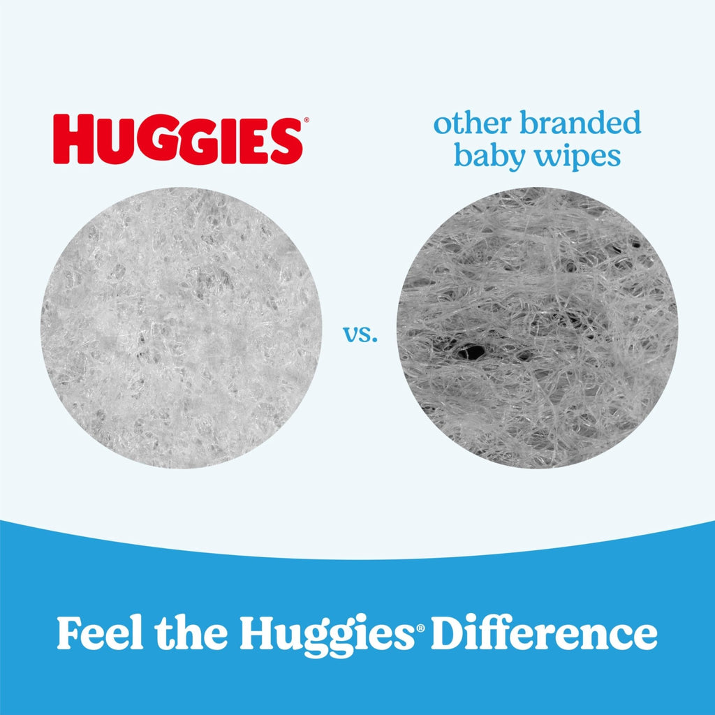 Huggies Natural Care Cucumber, Aloe and Vitamin E Baby Wipes, Hypoallergenic, Scented, 10 Flip-Top Packs (560 Wipes Total), Packaging May Vary - Jansha Store