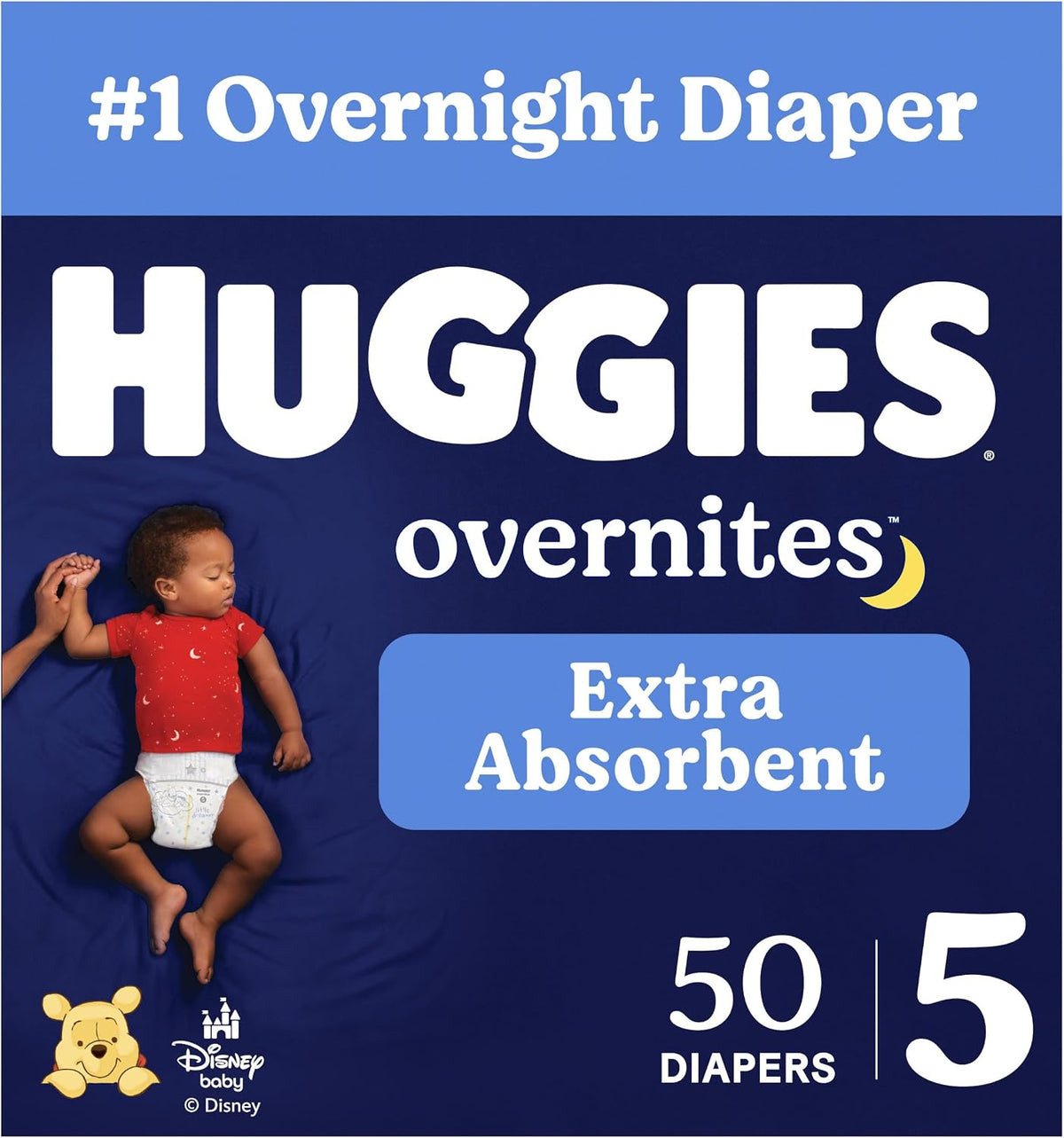 Huggies Overnites Diapers Size 5, 50 Count - Jansha Store