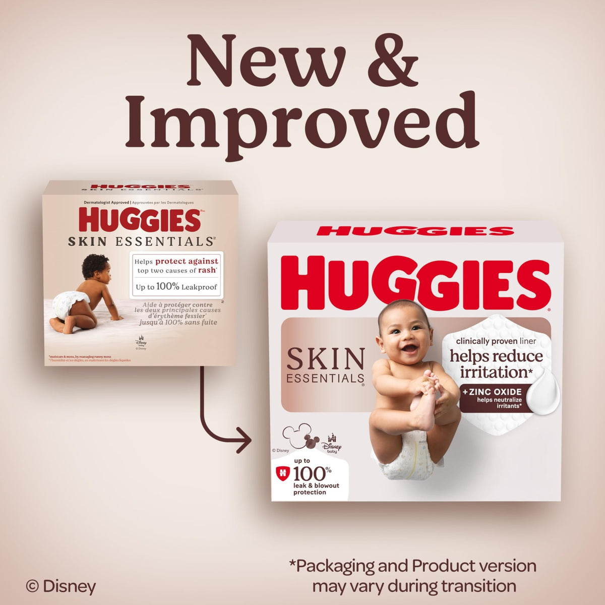Huggies Skin Essentials Diapers Size 2, 26 Count - Jansha Store