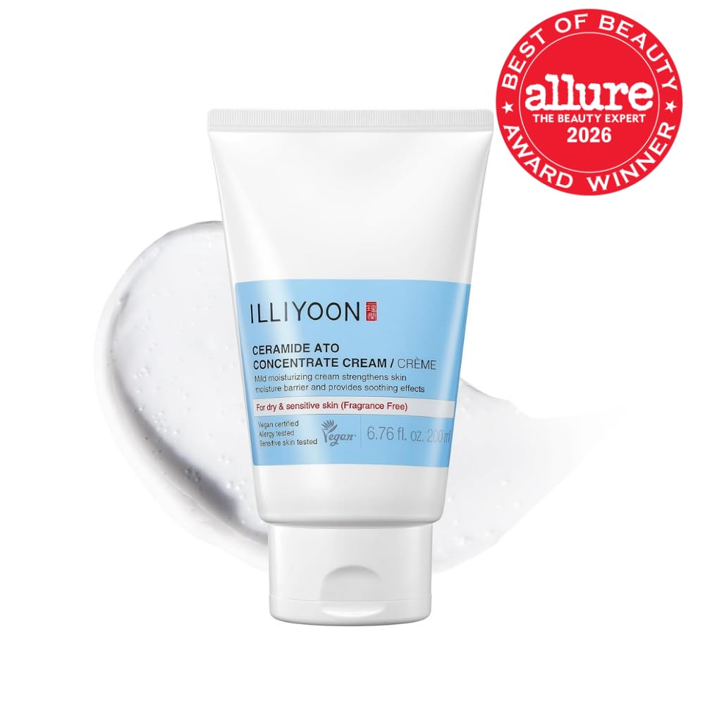 Illiyoon Ceramide Ato Lotion | Lightweight Moisturizer for Dry & Sensitive Skin, Barrier Repair for Face and Body, Mild for Babies, Vegan Certified, Korean Skincare, 2.29 fl.oz. - Jansha Store