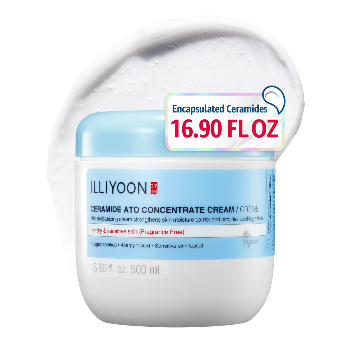 Illiyoon Ceramide Ato Lotion | Lightweight Moisturizer for Dry & Sensitive Skin, Barrier Repair for Face and Body, Mild for Babies, Vegan Certified, Korean Skincare, 2.29 fl.oz. - Jansha Store