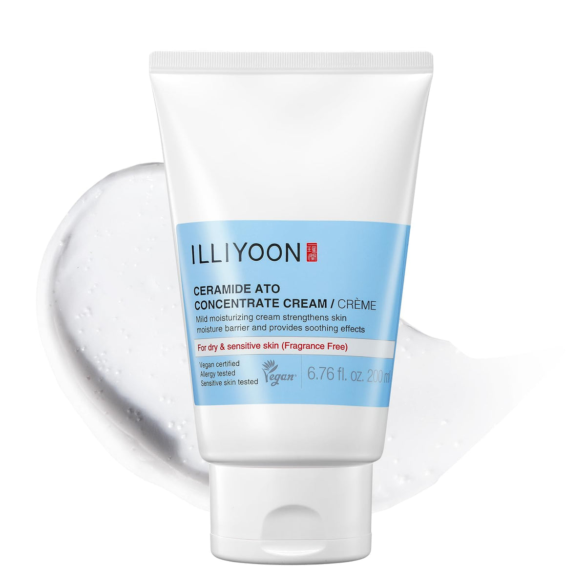 Illiyoon Ceramide Ato Lotion | Lightweight Moisturizer for Dry & Sensitive Skin, Barrier Repair for Face and Body, Mild for Babies, Vegan Certified, Korean Skincare, 2.29 fl.oz. - Jansha Store