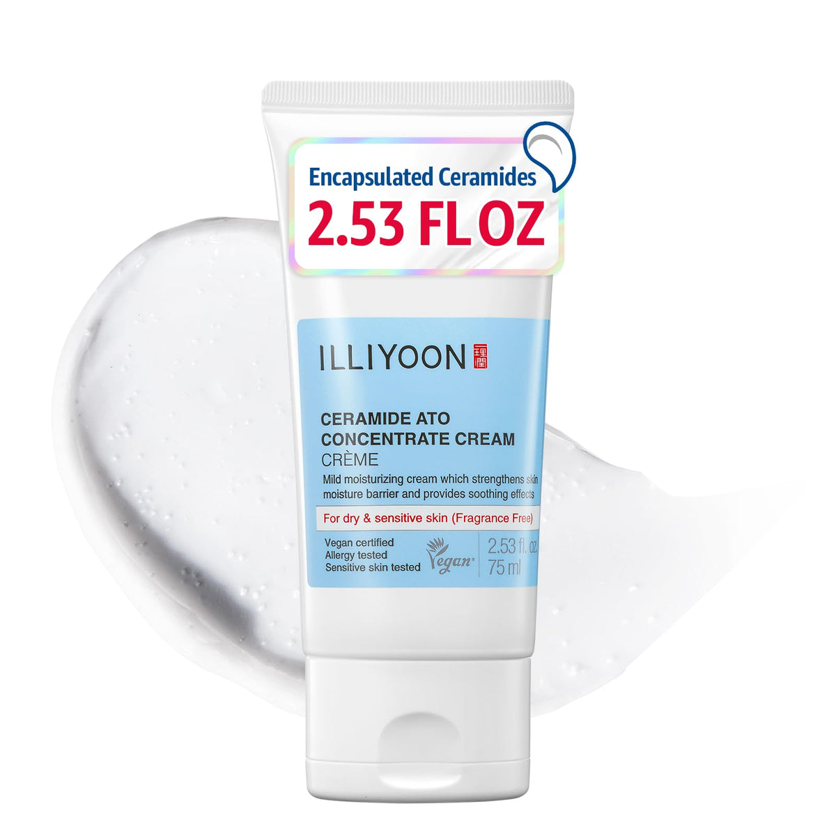 Illiyoon Ceramide Ato Lotion | Lightweight Moisturizer for Dry & Sensitive Skin, Barrier Repair for Face and Body, Mild for Babies, Vegan Certified, Korean Skincare, 2.29 fl.oz. - Jansha Store
