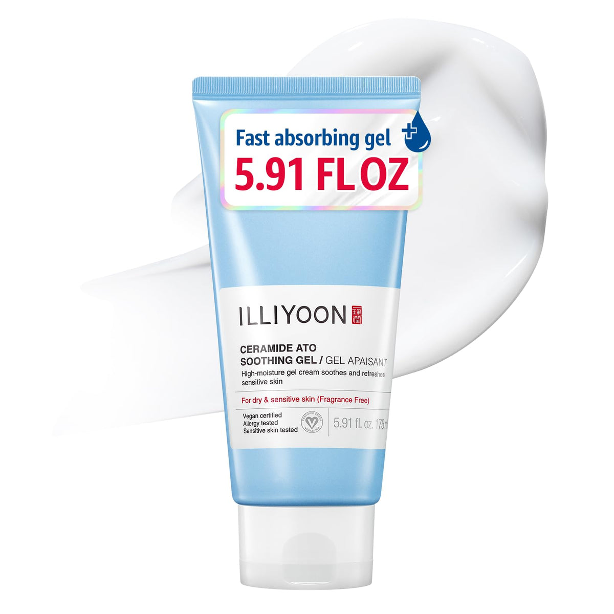 Illiyoon Ceramide Ato Lotion | Lightweight Moisturizer for Dry & Sensitive Skin, Barrier Repair for Face and Body, Mild for Babies, Vegan Certified, Korean Skincare, 2.29 fl.oz. - Jansha Store