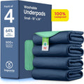 IMPROVIA® Washable Underpads, Heavy Absorbency Reusable Incontinence Pads - Jansha Store