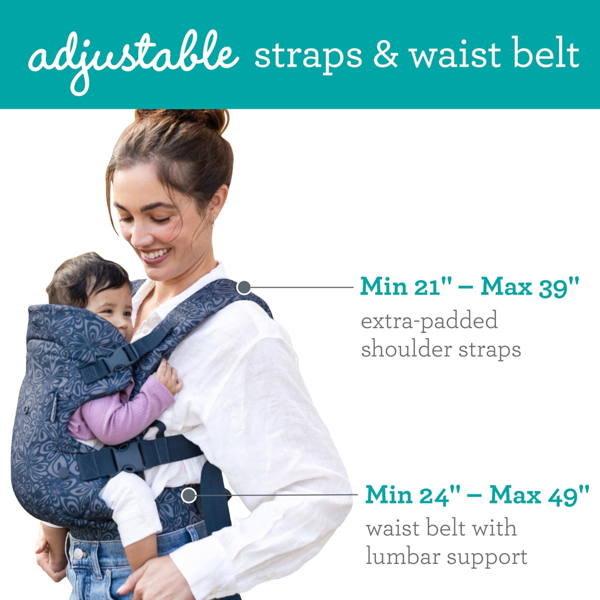 Infantino Flip 4-in-1 Baby Carrier Convertible Ergonomic, Rainbow - Jansha Store
