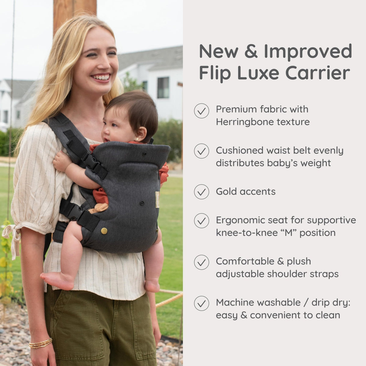 Infantino Flip 4-in-1 Baby Carrier Convertible Ergonomic, Rainbow - Jansha Store