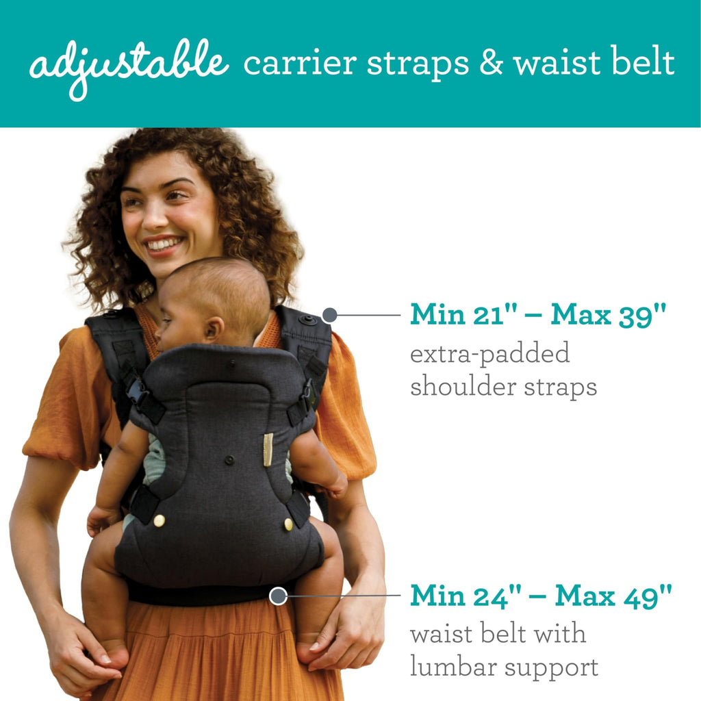 Infantino Flip 4-in-1 Baby Carrier Convertible Ergonomic, Rainbow - Jansha Store