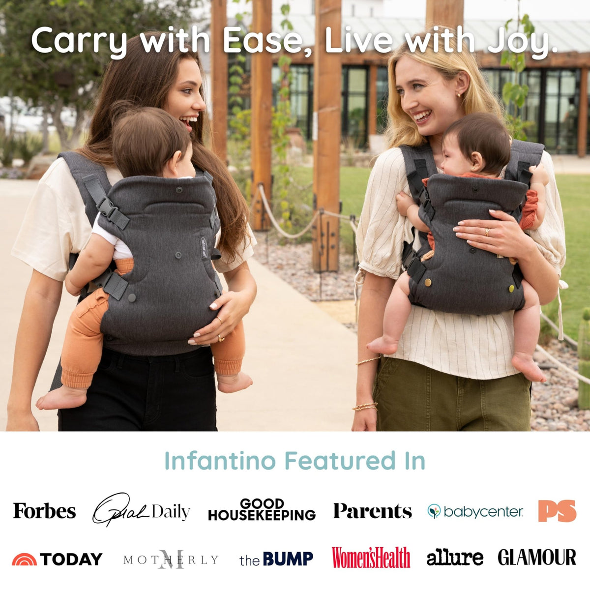 Infantino Flip 4-in-1 Baby Carrier Convertible Ergonomic, Rainbow - Jansha Store