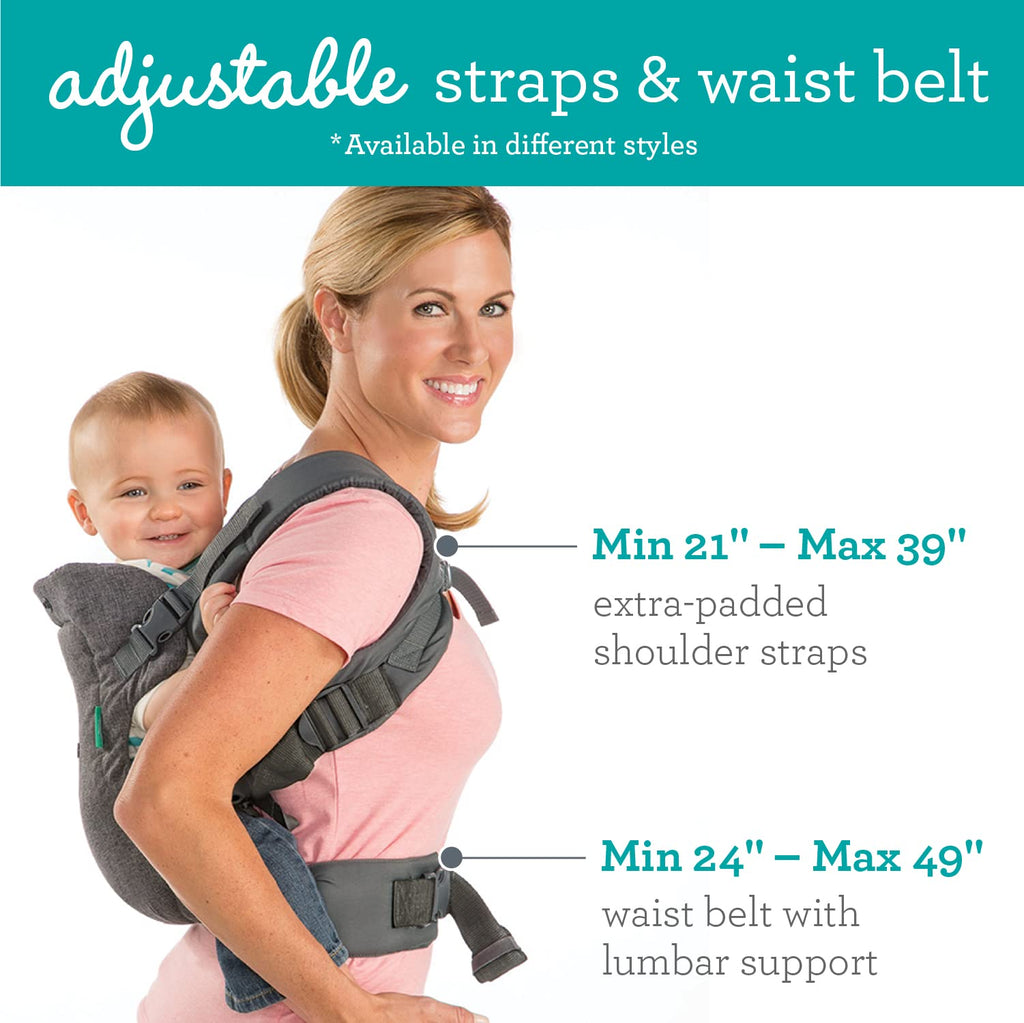 Infantino Flip 4-in-1 Baby Carrier Convertible Ergonomic, Rainbow - Jansha Store