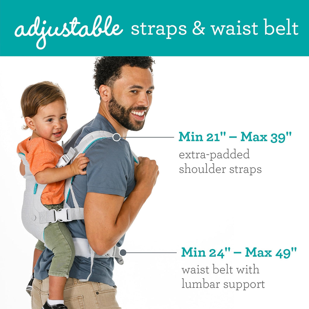 Infantino Flip 4-in-1 Baby Carrier Convertible Ergonomic, Rainbow - Jansha Store