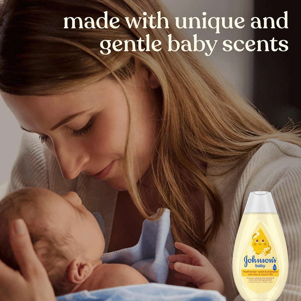 Johnson's Baby Head-to-Toe Wash & Shampoo, Tear Free, 27.1 fl. oz - Jansha Store
