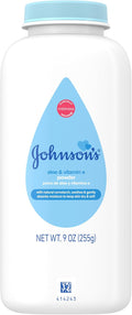 Johnson's Baby Powder, Naturally Derived Cornstarch, Hypoallergenic, 9 oz - Jansha Store