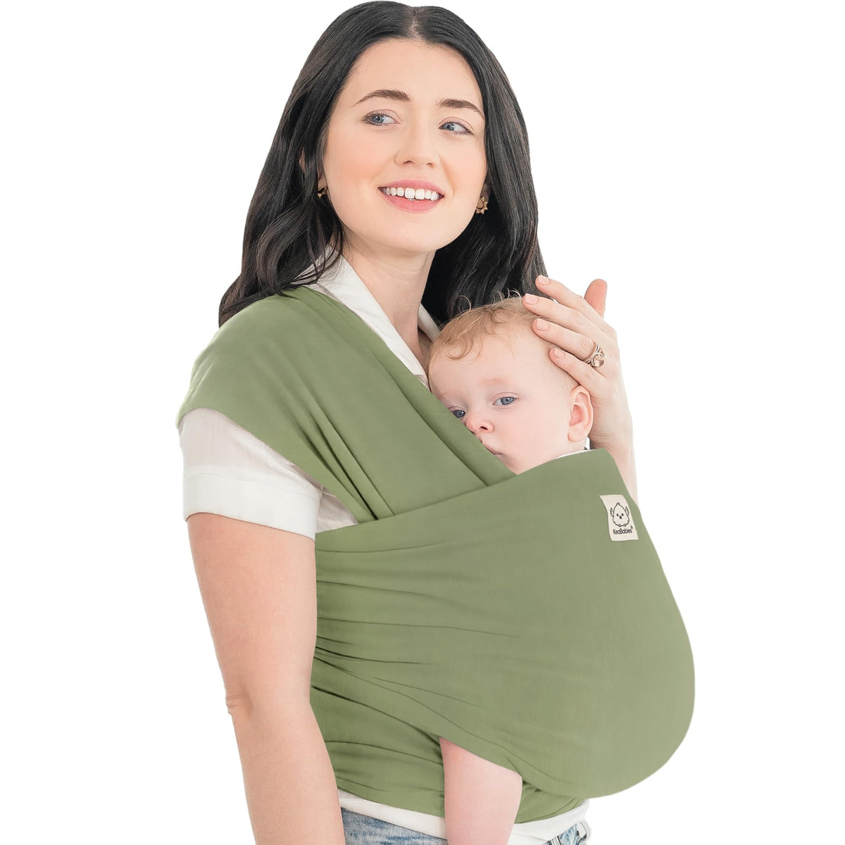 KeaBabies Baby Wrap Carrier, All in 1 Original Baby Carrier, Trendy Black - Jansha Store