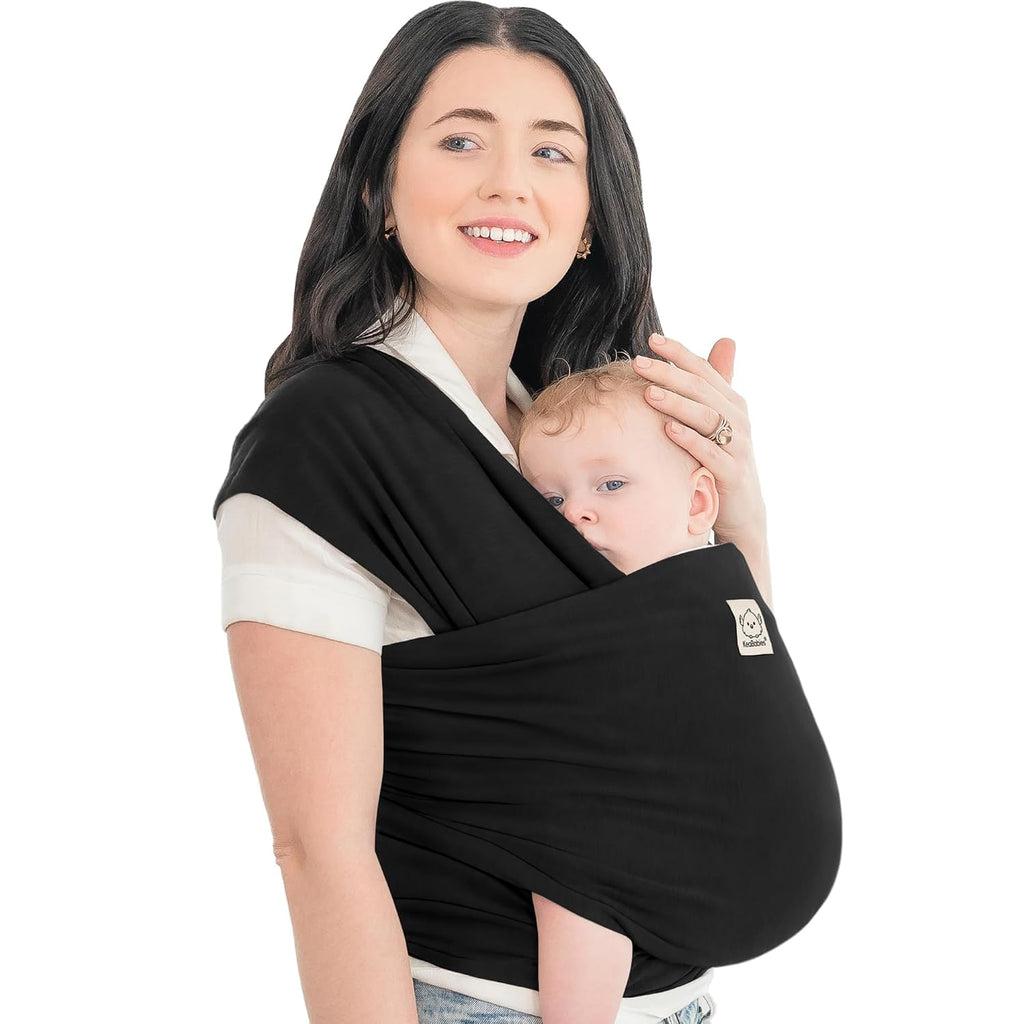 KeaBabies Baby Wrap Carrier, All in 1 Original Baby Carrier, Trendy Black - Jansha Store