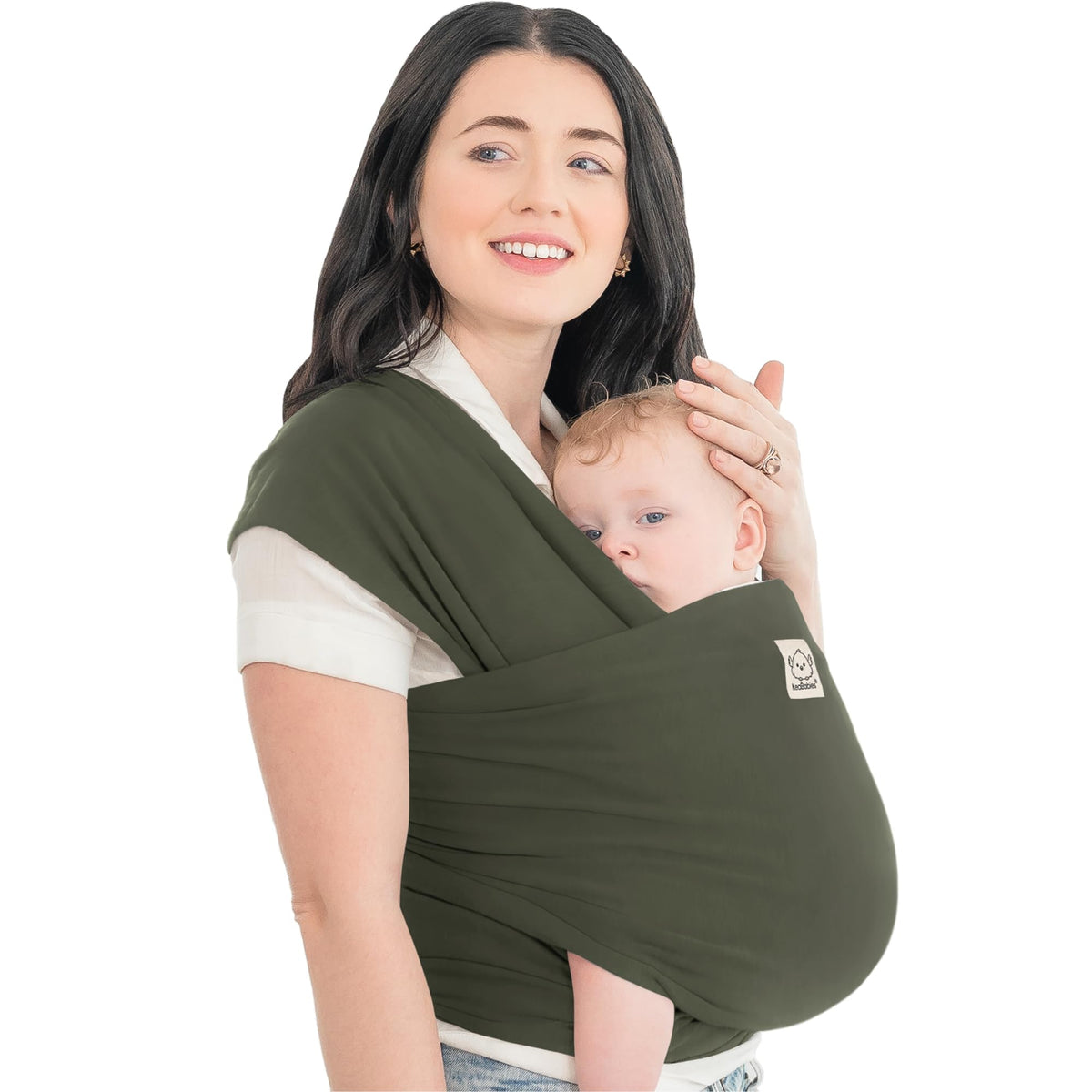 KeaBabies Baby Wrap Carrier, All in 1 Original Baby Carrier, Trendy Black - Jansha Store