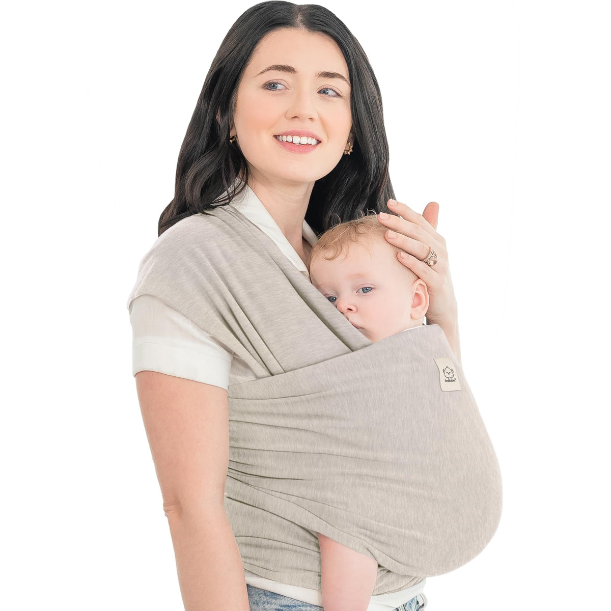 KeaBabies Baby Wrap Carrier, All in 1 Original Baby Carrier, Trendy Black - Jansha Store